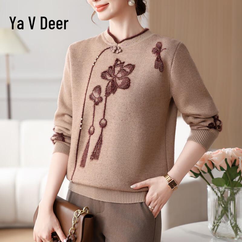 

Ya Lu Women s Warm Round Neck Long Sleeve Knit Sweater 4XL