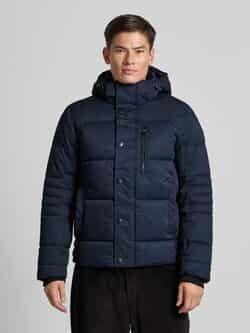 Winter Jacket Tom Tailor Puffer Winter Jacket With Detachable Hood (1044772) Sky Captain Blue