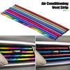10Pcs/set Car AUTO Conditioner Air Outlet U-shaped Decor Bright Strip 9 Colors