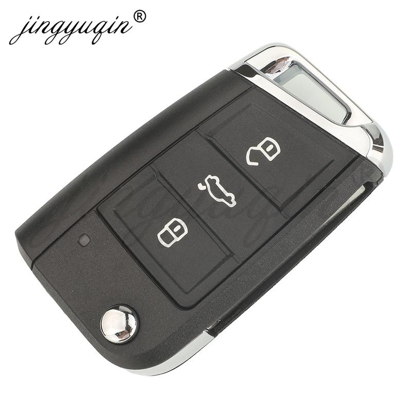 Jingyuqin 433MHz 5C/MQB49 Remote Car Key for VW T-Cross POLO 2019+ SKODA GOLF SEAT 2G6959752 /2G6959752D Keyless Fob Aftermarket
