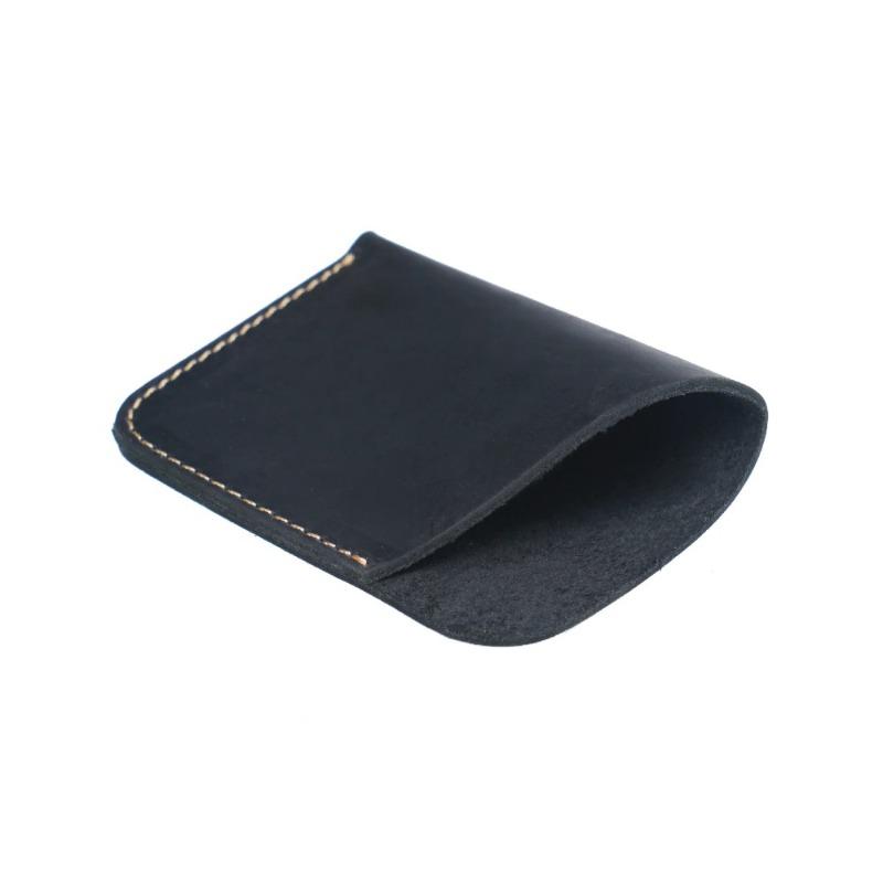 1 Pc Portable Leather Money Bag Hand-Stitched Vintage Cowhide Wallet Card Holder Pouch Organizer