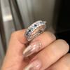 Minimalist Sophisticated Adjustable Copper Ring With Glimmering Zirconia For Elegant Womens Jewelry