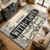 Barber Shop sign Pattern Carpet Black Living Room Bedroom Household Items Room Sofa Floor Mats Doormat Anti-slip Rug lounge
