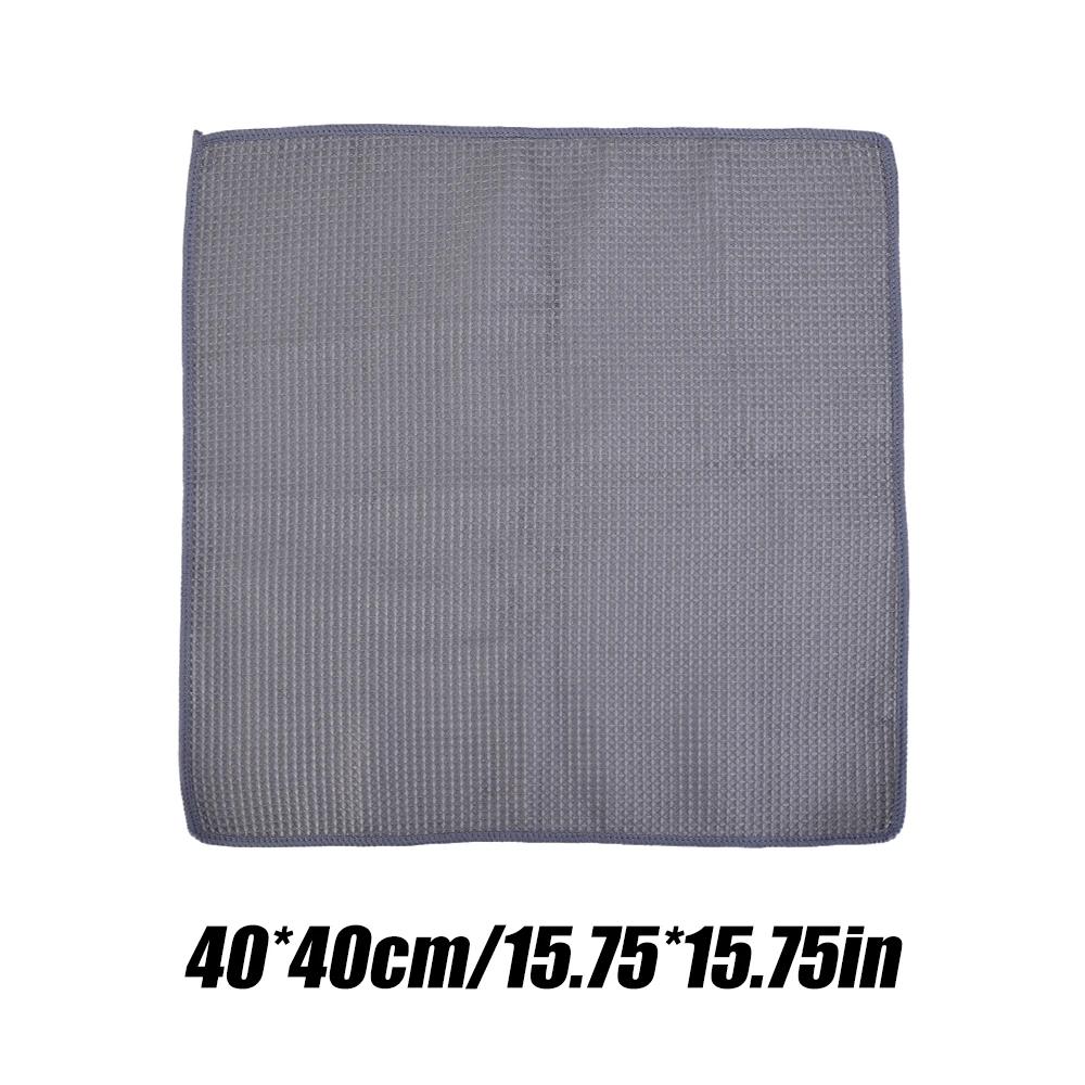 

Полотенце для мытья автомобиля Вафельное плетение Полотенце для чистки окон автомобиля Микрофибра Воск Полировка Детейлинг Полотенце Впитывающее плетение