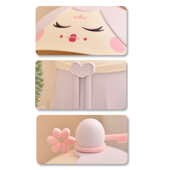 Garbage Can Princess Shape Office Bathroom Car Hotel Deskside Small Trash Can Compact Desktop Waste Bin