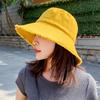 Sunscreen Denim Bucket Hat Big Brimmed Sunscreen Hat Sweet Jeans Fisherman Hat  Lady