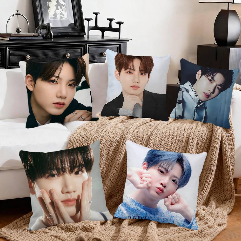 Kim Jun Kyu Treasure Pillow Case Square Pillow Bedroom Sofa Leisure Comfort Cushion Car Home Decoration