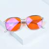 SHINU Brand Glasses Men Women Square Shape Red Lens For Better Sleep Blue Light Blocking Glasses Orange Lens For Computer Gaming