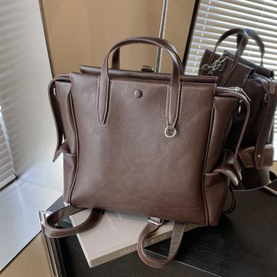 Vintage Vegetable Tanned Pitot Women'S Bag Computer Bag Briefcase Large Capacity Commuter Bag Messenger Bag