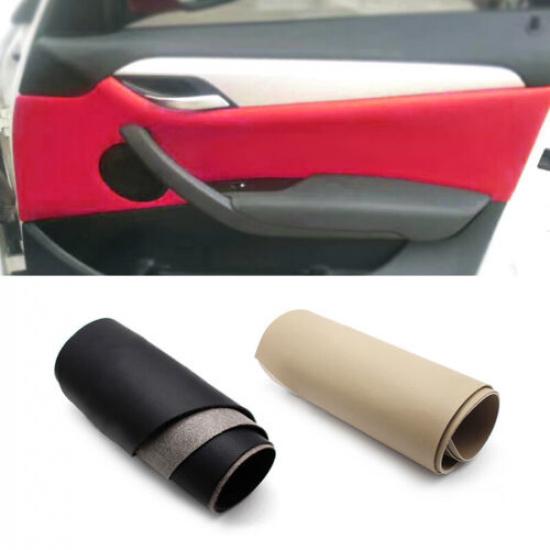 FOR 2010-2016 BMW X1 E84 Front Door Handle Armrest Panels Leather Cover 2*BLACK