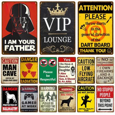 Caution Warning Metal Sign For Safety Signs Danger Beware Tin Sign Plate Home Wall Decor Vintage Plaque Home Art Painting Poster
