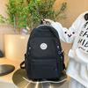 Junior High School Student Schoolbag New Printed Backpack Women's Simple Large-capacity Backpack Burden Reduction Leisure Travel Bag