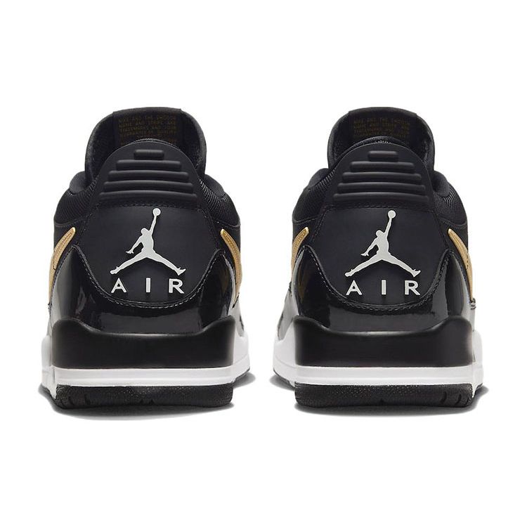 Air Jordan Legacy 312 Low Siyah Metalik Altın Erkek Spor Ayakkabı Beyaz CD7069-071