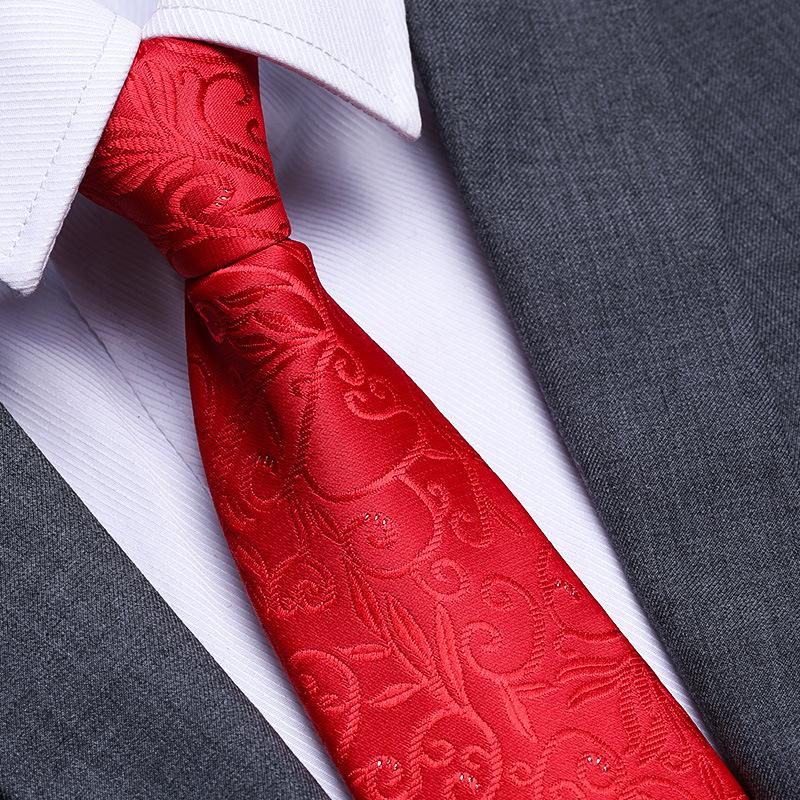 Married Men'S Red Zipper No-Tie Formal Tie Business Black Professional Groom Korean Version One-Pull Tie