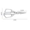 1pc Stainless Steel Kitchen Scissors Multi-functional Food Scissors Killing Fish Strong Chicken Bone Scissors Kitchen Gadgets