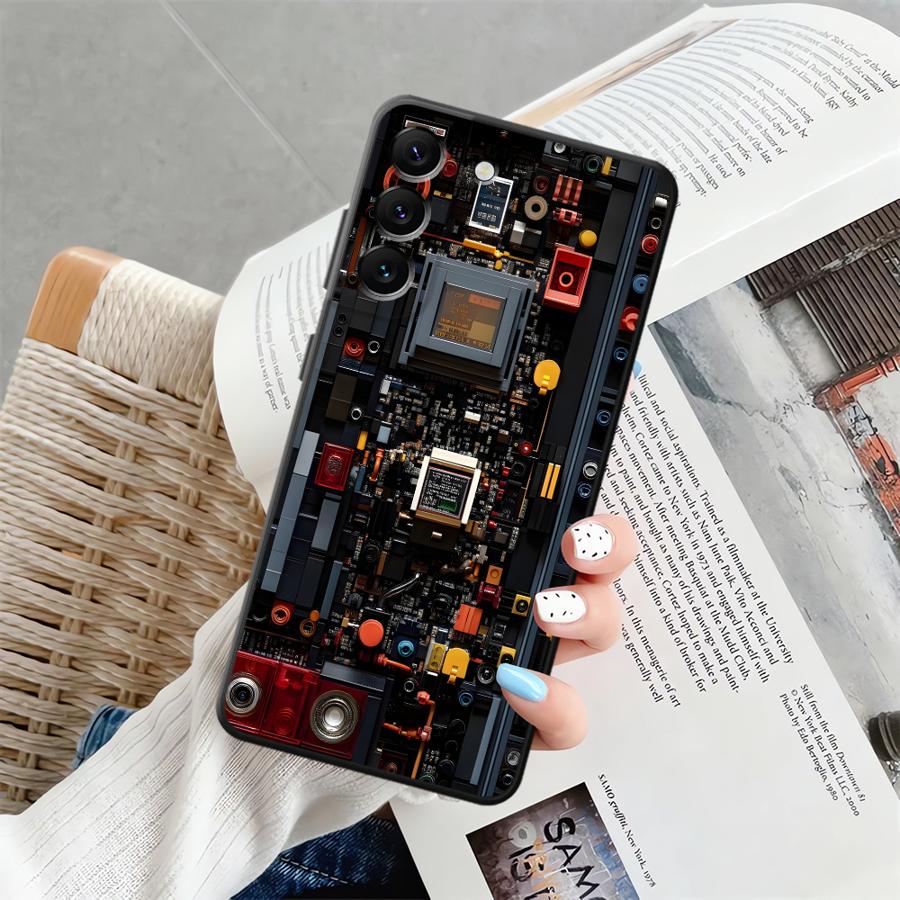 

Gradient Block Black Soft Phone Cover Case for Samsung Galaxy Note 8 10 Plus 20 Ultra S9 S10 9 S8 Galaxy Note10