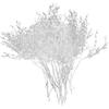 Taotenish 50pcs Artificial Flower Stem with Crystal Acrylic Beads Water Drop Diamante Flower Branches for Home Wedding Decor - White