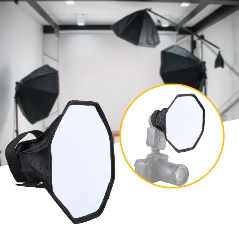 Octagonal Speedlight Diffuser Softbox Foldable Speedlight Reflector for DSLR Camera Enhances Portrait Photography Lighting