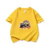 Kids Cotton T Shirt Retro Watercolor Offroad Car Print Crew Neck Short Sleeve Tee Casual Breathable Boys Girls Summer Tops