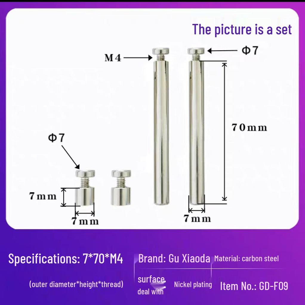 Acrylic Photo Frame with Adjustable Stainless Steel Stand