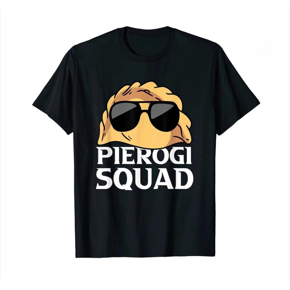 Pierogi Squad Polish Food Poland Funny T-Shirt WOMEN T Shirts Graphic T Shirts Vintage Aesthetic Clothes Personality