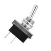 Black+Silver Silver Contacts Rocker Switch ON/OFF 12V Light Metal 10A Car Dash Duty For 12.5mm Round Hole Heavy