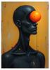 Poster Posters Paintings Orange Ball