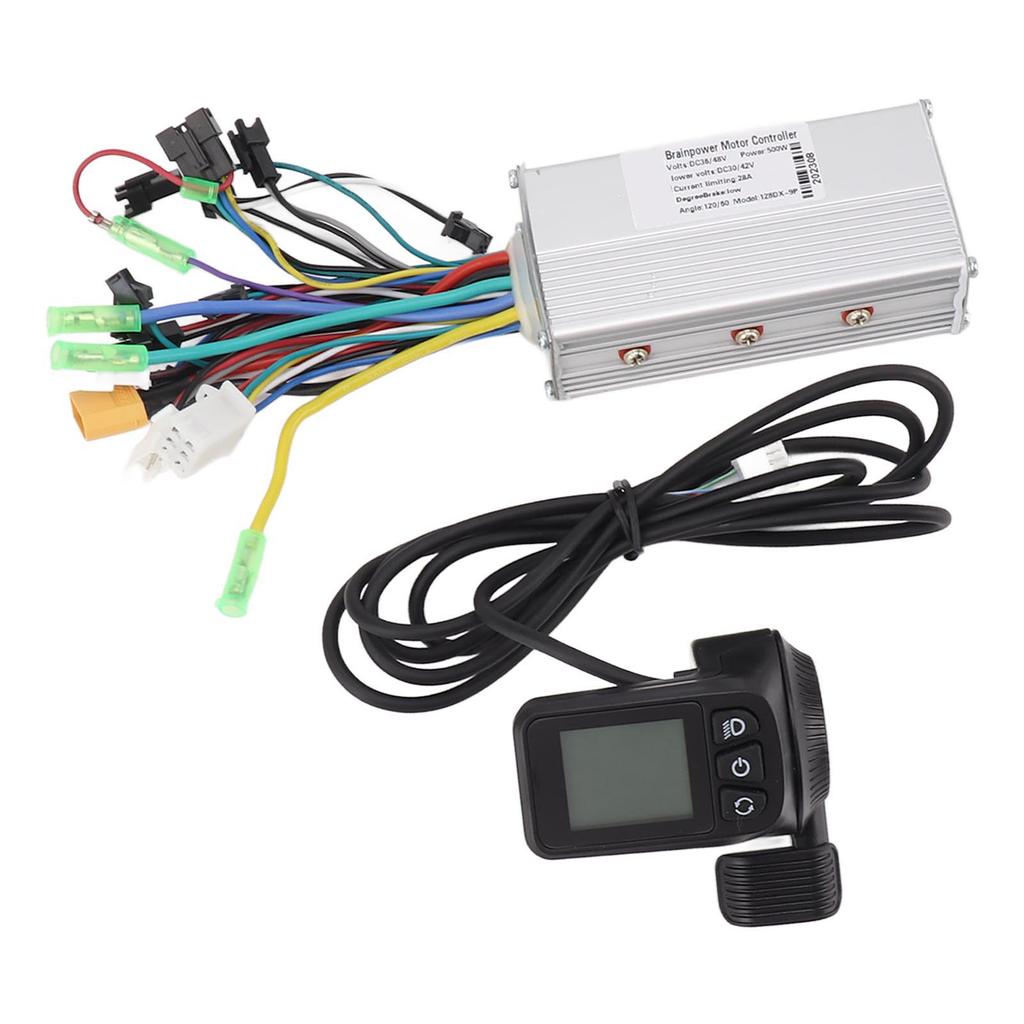 36V 48V 500W 28A 128DX Waterproof Thumb Throttle Panel Sinewave 3 Mode Brushless Controller Kit