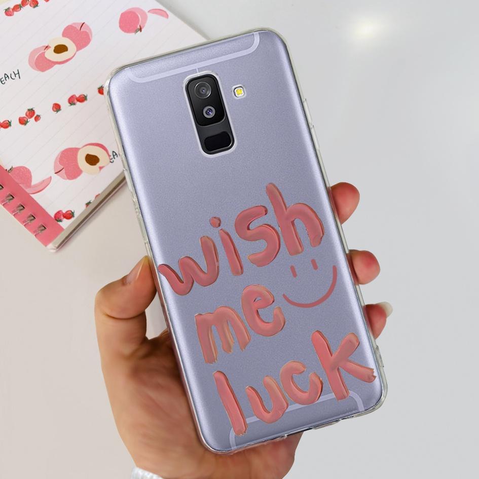 For Samsung A6 Plus 2018 Case SM-A605F New Fashion Butterfly Marble Soft Silicone Funda For Samsung Galaxy A6 A6+ SM-A600F Cover