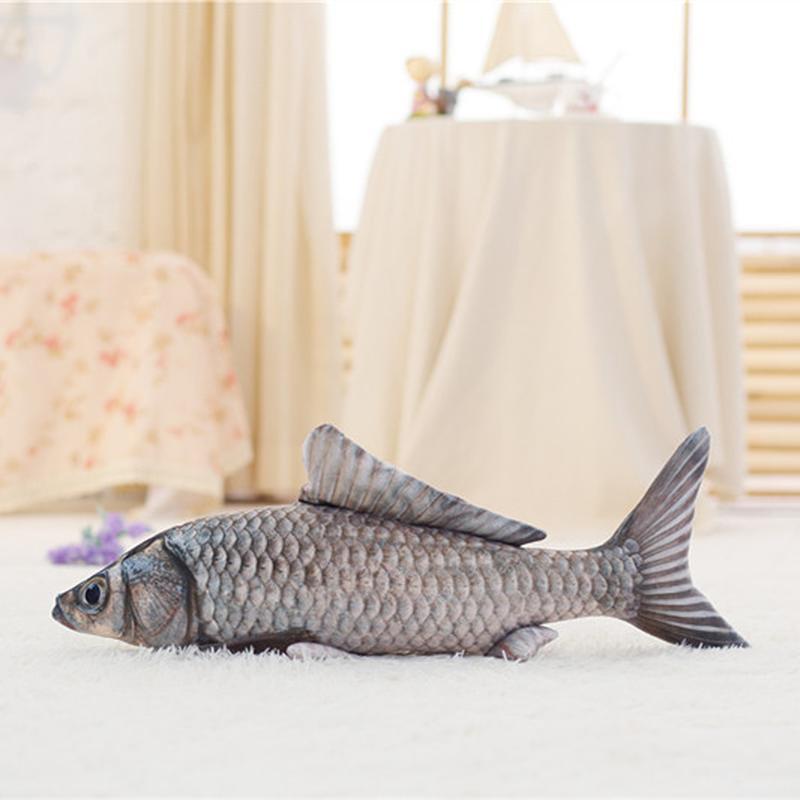 

Забавная милая имитация карася, плюшевая игрушка, мягкая мультяшная подушка с изображением рыбы, маленькие куклы-рыбки для подарка ребенку 30CM