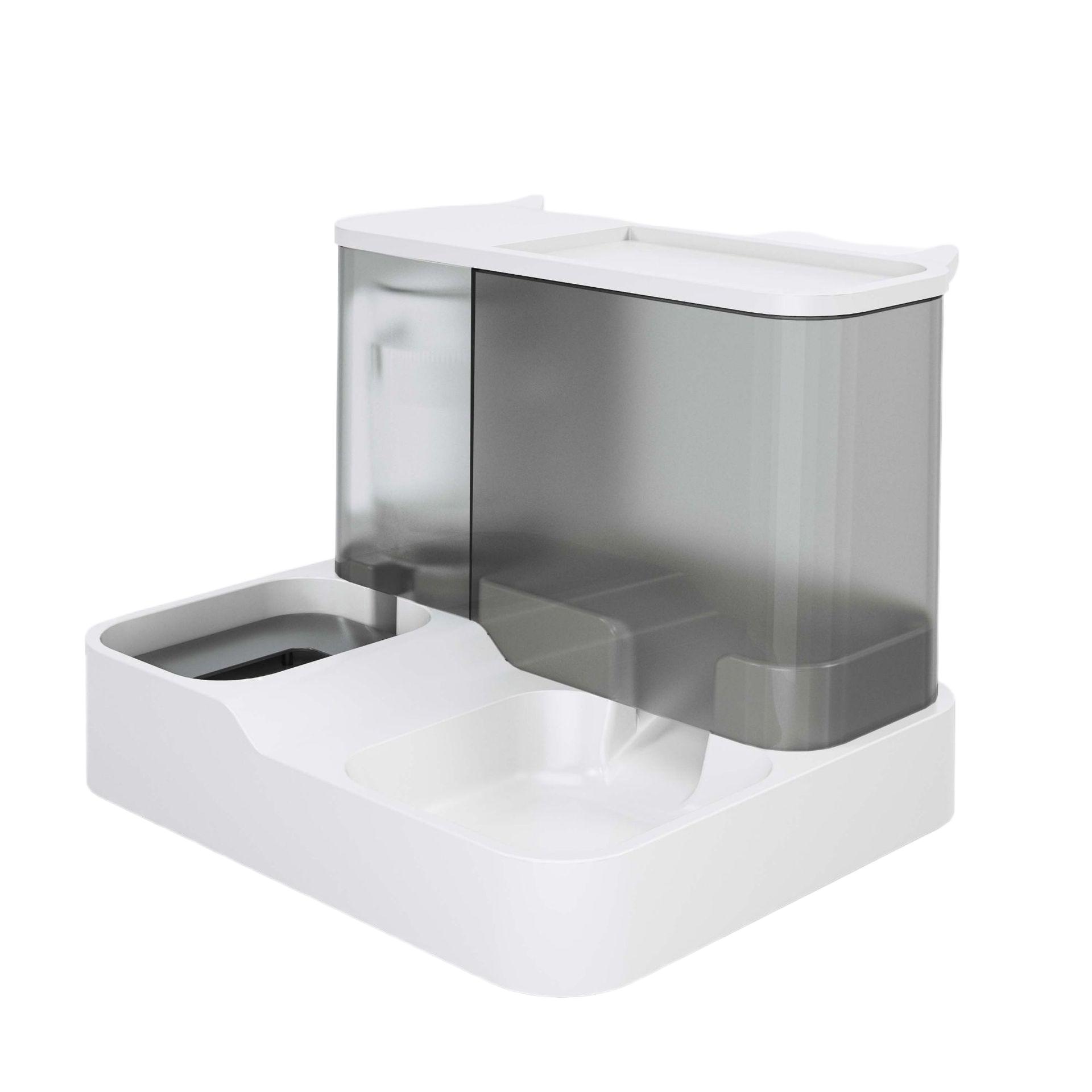 

Автоматическая поилка для питьевой воды для домашних животных, автоматический диспенсер для воды для собак и кошек, встроенная посуда большой емкости для подачи питьевой воды серый