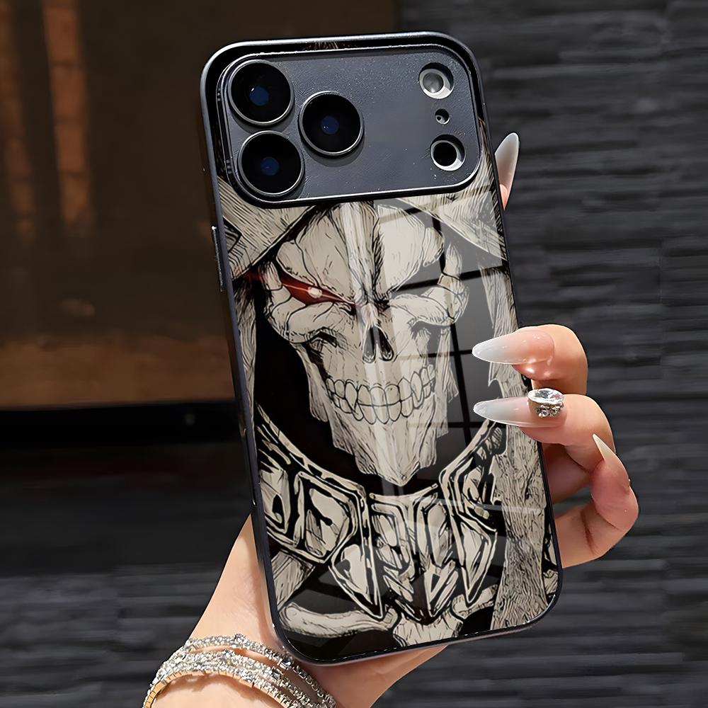 O-Overlords Anime Phone Case For IPhone 17 Pro Max 16 15 14 Pro Max 13 11 X Xs Xr 8 7Plus Glass Cover
