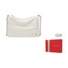 New CALVIN KLEIN Synthetic Material One Shoulder Crossbody Small Square Bag Pillow Bag Women's Ivory White DH3570-115