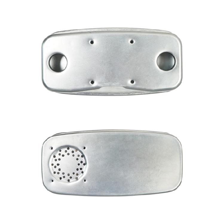 Schalldämpfer-Kit für Rasenmäher, 951 0616B Auspuffteil mit zwei Anschlüssen und Metallgehäuse für Wartung, Reparaturarbeiten und Serviceeinsatz von Rasenmähern