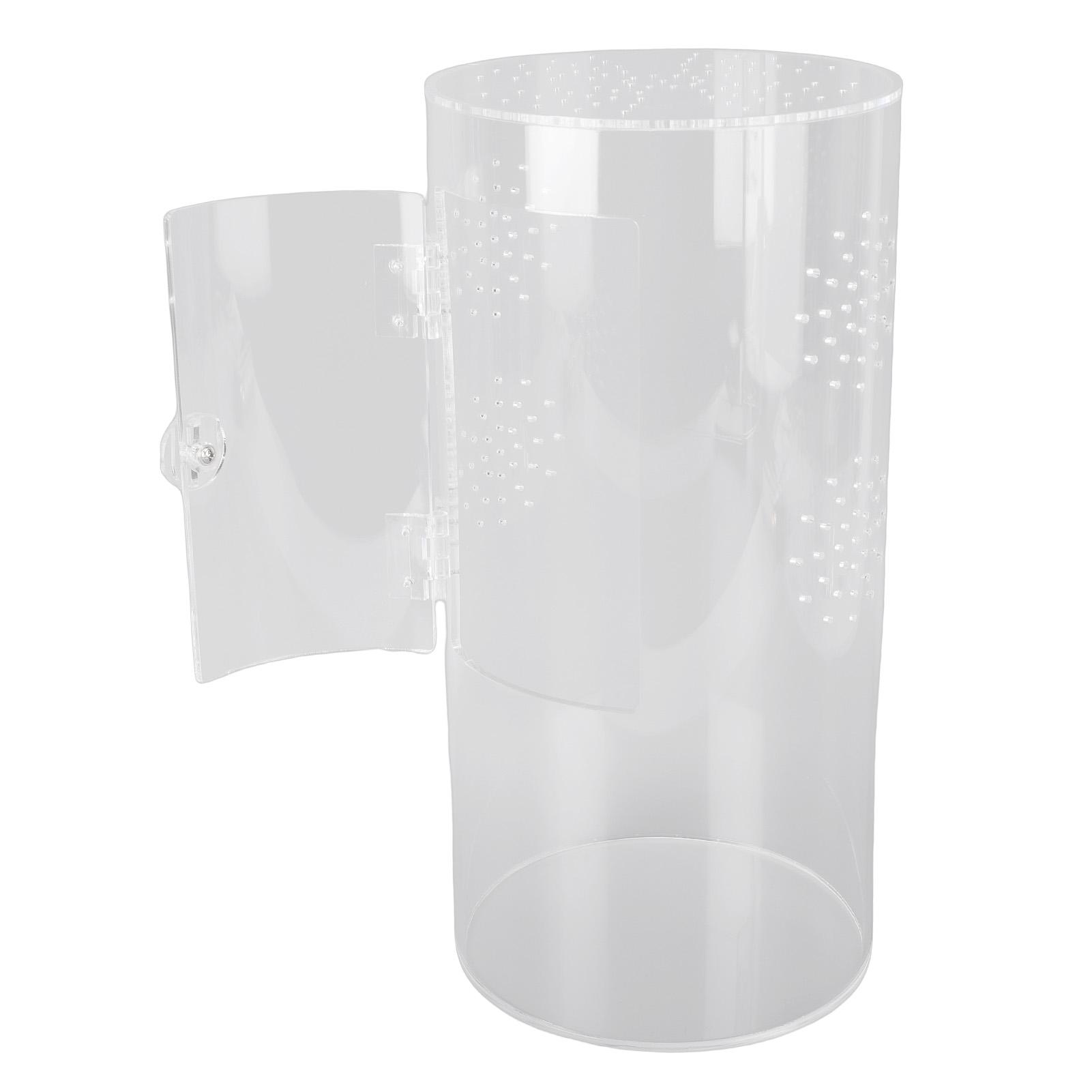 Acrylic Reptile Enclosure Waterproofing Transparent Front Opening Terrarium Jumping Spider Enclosure