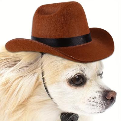 Nový Klobouk pro Kočku Kovbojský Pet Mini Klobouk pro Štěně Westernový Kovbojský Styl Malý Klobouk pro Kočku a Psa Pet Párty Festival Malý Klobouk