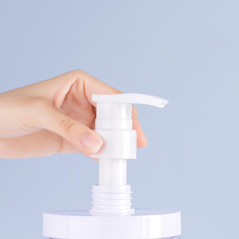 Pump Bottle Dispenser Refillable Wide Mouth Jar Style Empty Pump Bottle Bathroom Shower Container for Lotion Shampoo Conditioner