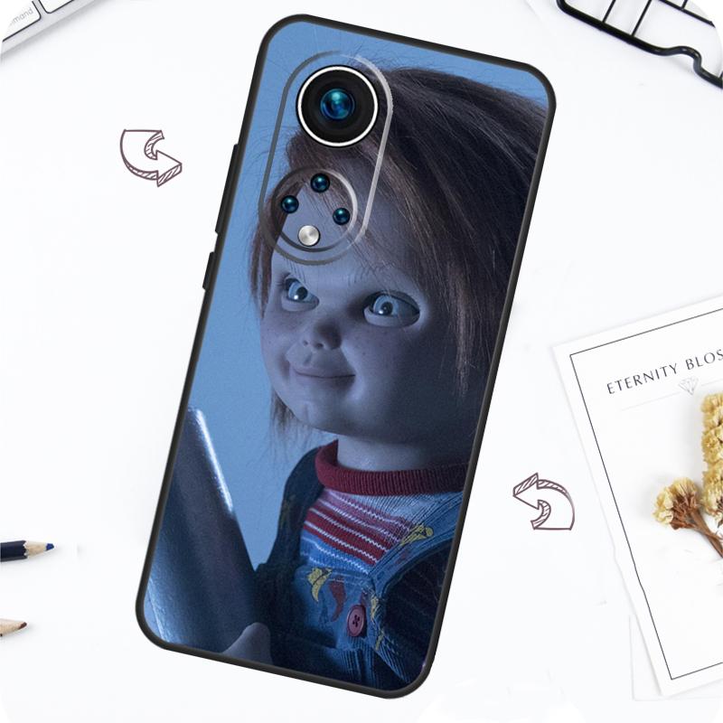 Scary Chucky Doll Horror Movie Case For Huawei P30 P50 Pro P40 P20 Lite P Smart 2019 Nova 5T Honor 70 50 80 X8 X9 Cover