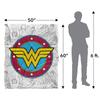 Wonder Woman Silky Comic Logo Supersoft Blanket