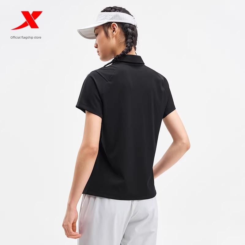 Xtep Polo Shirt Women's Official New Summer Training Women's Fitness Sports Top