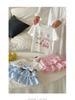 2025 Korean Style Girls' Trendy Plaid Two-Piece Set with Cartoon Short Sleeves