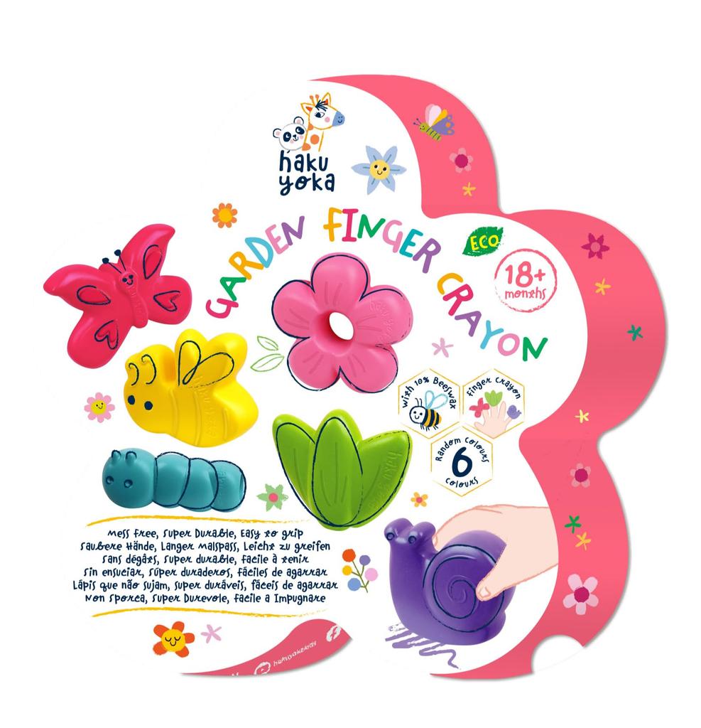 BorneLund Haku Yoka Finger Crayon Garden From around 1 and a half years old HK233114