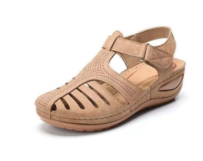 Skor Sandaler Kvinnor Sommar Öppen Tå Damskor Fest Sandaler För Kvinnor Kil Damskor Retro Kvinnosandal Skodon Kvinna