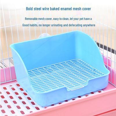 Small Animal Litter Grid for Rabbits, Chinchillas, Guinea Pigs, Dogs, and Cats - Easy Clean Tray