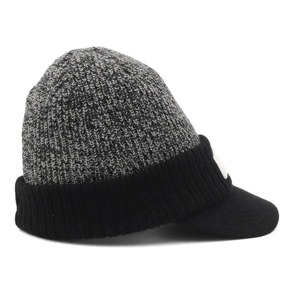 New Era Golf Visor Knit Cap, Black, Free GF Visor Knit TPU Logo, Black