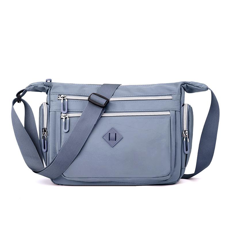 Multi-layer large-capacity shoulder bag women's outdoor leisure anti-splashing messenger bag simple bag