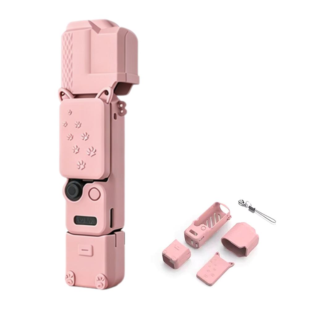For DJI Osmo Pocket4 Protective Case Body Cover Screen Cover Anti Drop Silicone Special Protective Cover