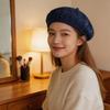 Breathable Hollow Knit Beret Hat Classical French Design Suitable For Most Head Sizes