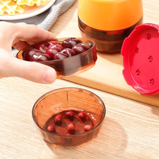 Cherry Pitter Tool 7-Hole Cherry Pit Extractor Ergonomic Cherry Tool Noise-free Cherry Pit for Left