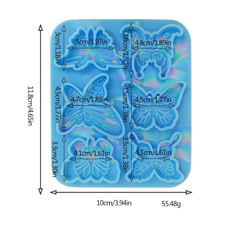 Holographic- Hairpin Silicone Mold Headdress Hair Pin Decor Casting Mold Headwear Mold DIY Craft Jewelry Making Supplies